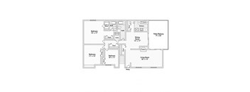3 bed 2 bath apartment floor plan