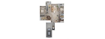 C7p floor plan 2 bed 2 bath