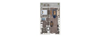 skytop apartments floor plan a2
