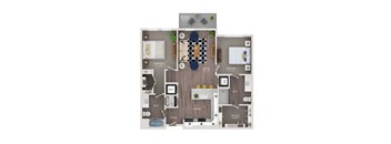 skytop apartments floor plan c2