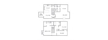 treybrooke at the park apartments and townhomes floor plan DTH