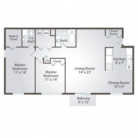 a floor plan of a living room and a dining room