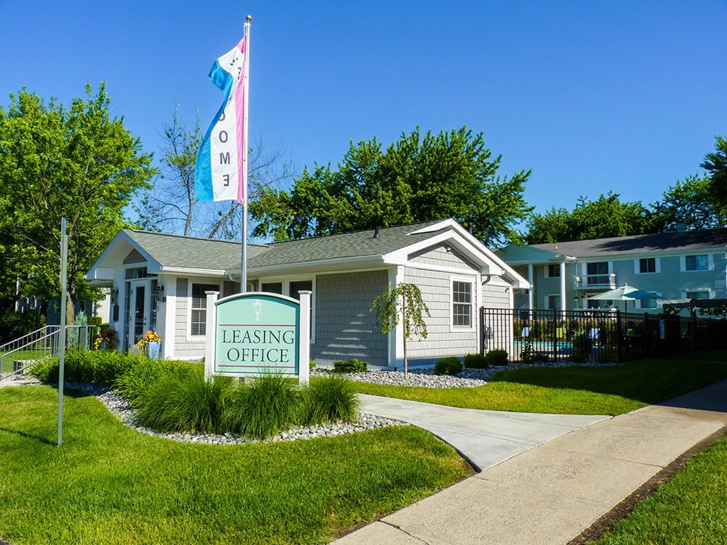 the leasing office at healing office apartments