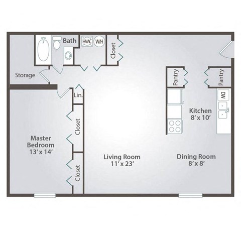 a floor plan of a living room and a dining room