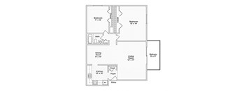 a floor plan of a two story house with a garage