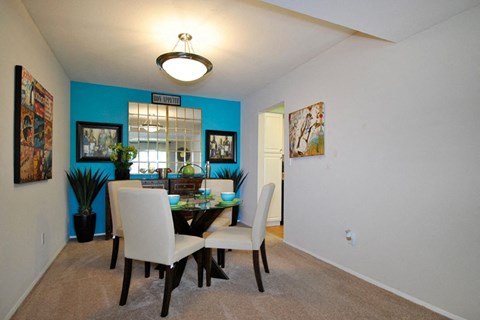 our apartments at the district feature a dining room table