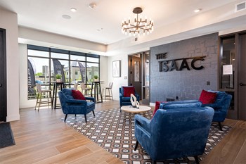 the isaac apartments roseville minnesota leasing office lounge area - Photo Gallery 33
