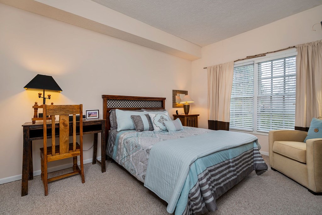 the orchard apartments bedroom