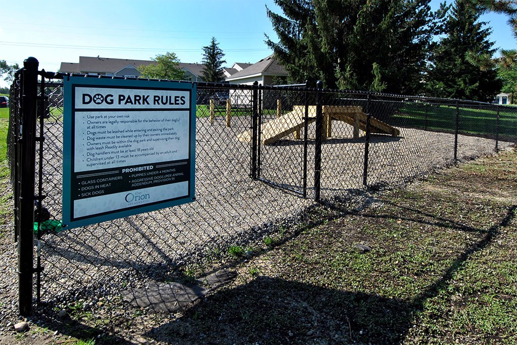 the orion apartments dog park