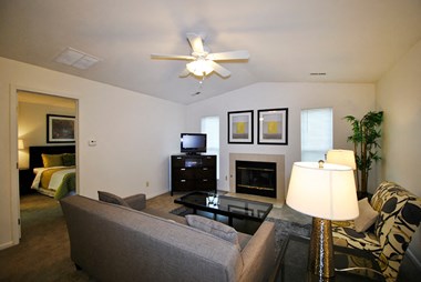 the vista apartments and townhomes living room
