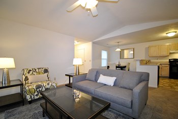 the vista apartments and townhomes living room - Photo Gallery 2