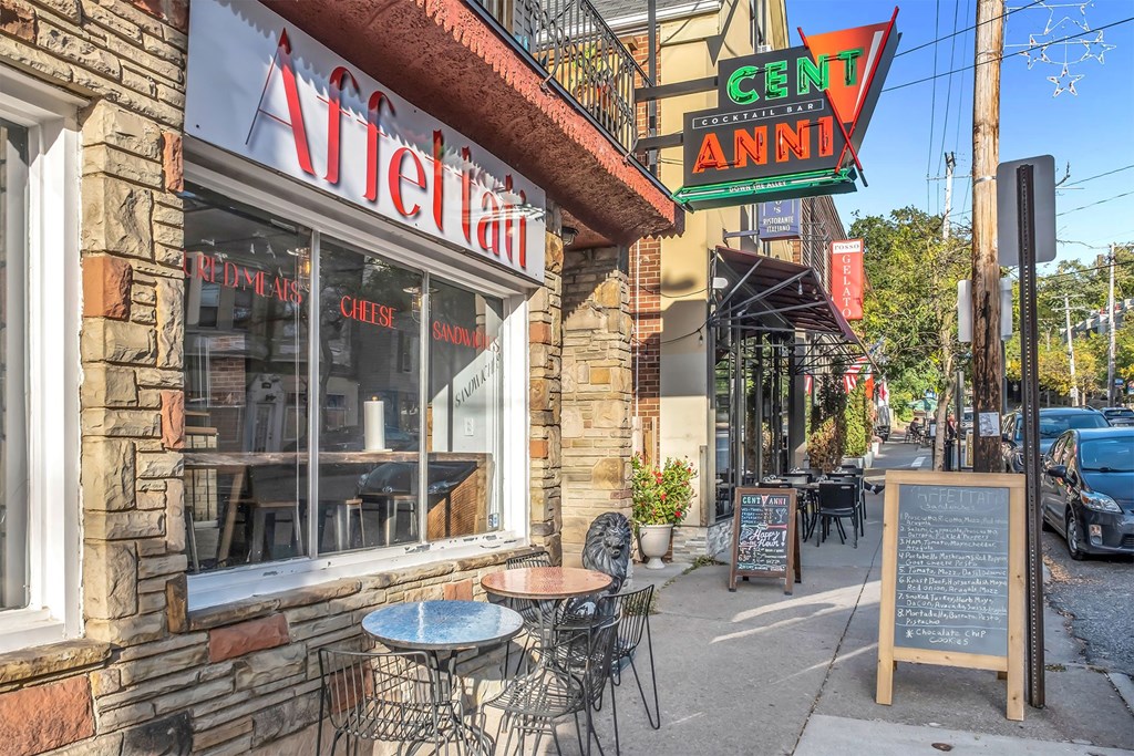 Affettati is a restaurant with a brick exterior and outdoor seating.