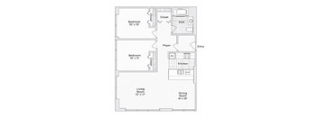 central high stephenson mills apartments floor plan B