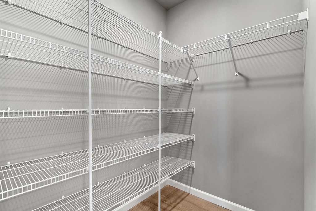 the closeness of the closets in the closet room of a home