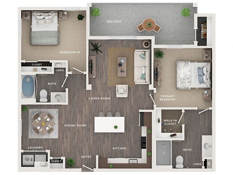 vista colina apartments floor plan unit c2