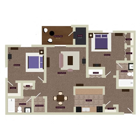 woods edge apartments floor plan c3c c3d c3p