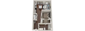 Waterford Bluffs Apartments A1 Floor Plan