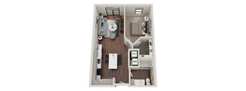 Waterford Bluffs Apartments A11 Floor Plan