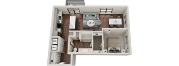 Waterford Bluffs Apartments A13 Floor Plan