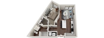 Waterford Bluffs Apartments A3 Floor Plan