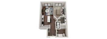 Waterford Bluffs Apartments A5 Floor Plan