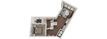 Waterford Bluffs Apartments A6 Floor Plan