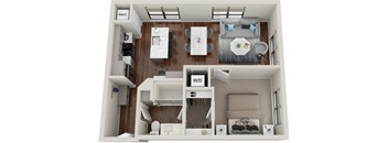 Waterford Bluffs Apartments A9 Floor Plan