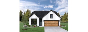 a home with a two car garage