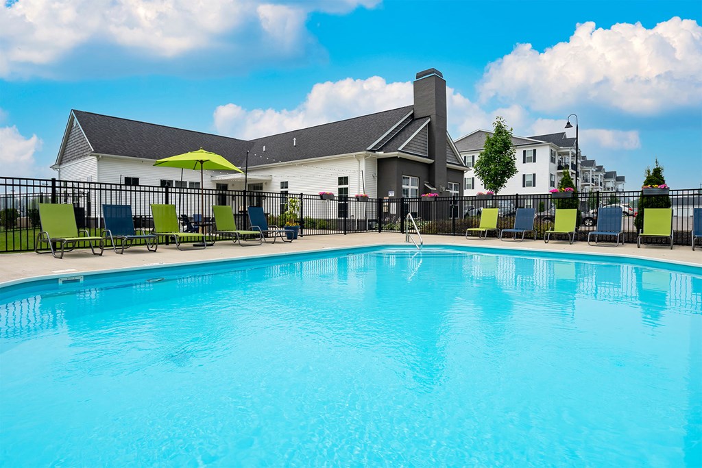 the swimming pool at our apartments