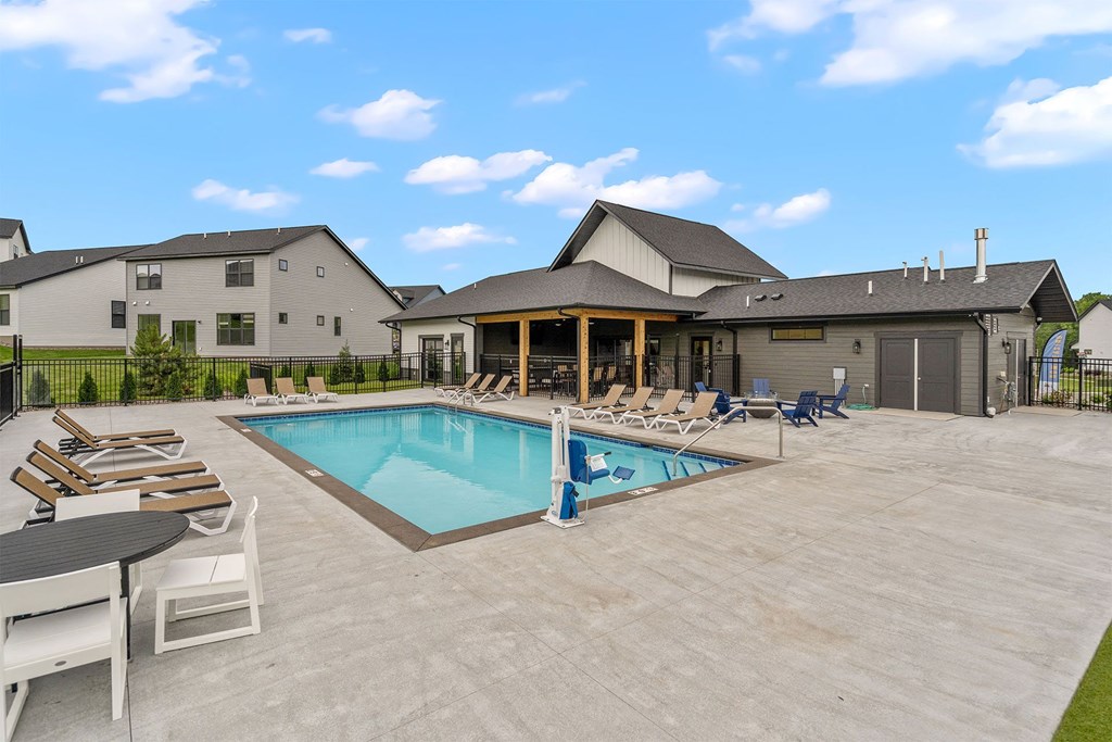 take a dip in the resort style pool at villas at houston levee west apartments