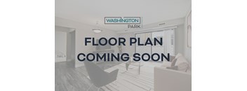 A room with a sign that says "Floor Plan Coming Soon" in front of a window.