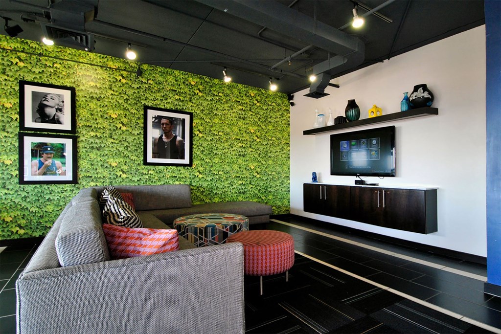 Detroit City Apartments Couch in Clubroom