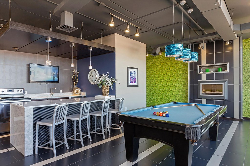 Detroit City Apartments Game Room