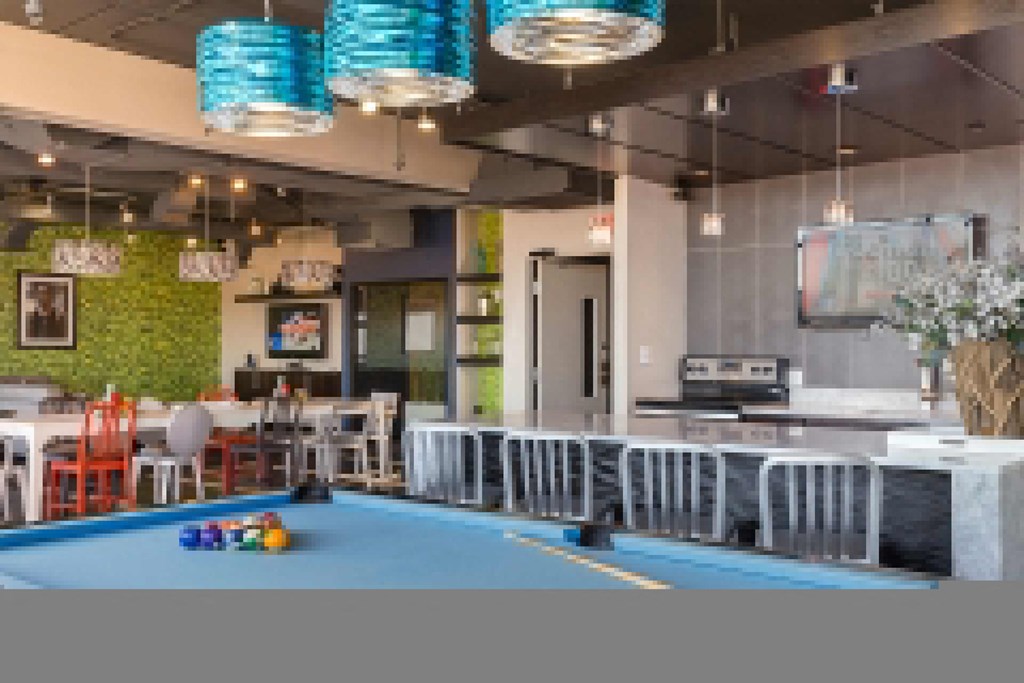 Detroit City Apartments Clubroom with Pool Table
