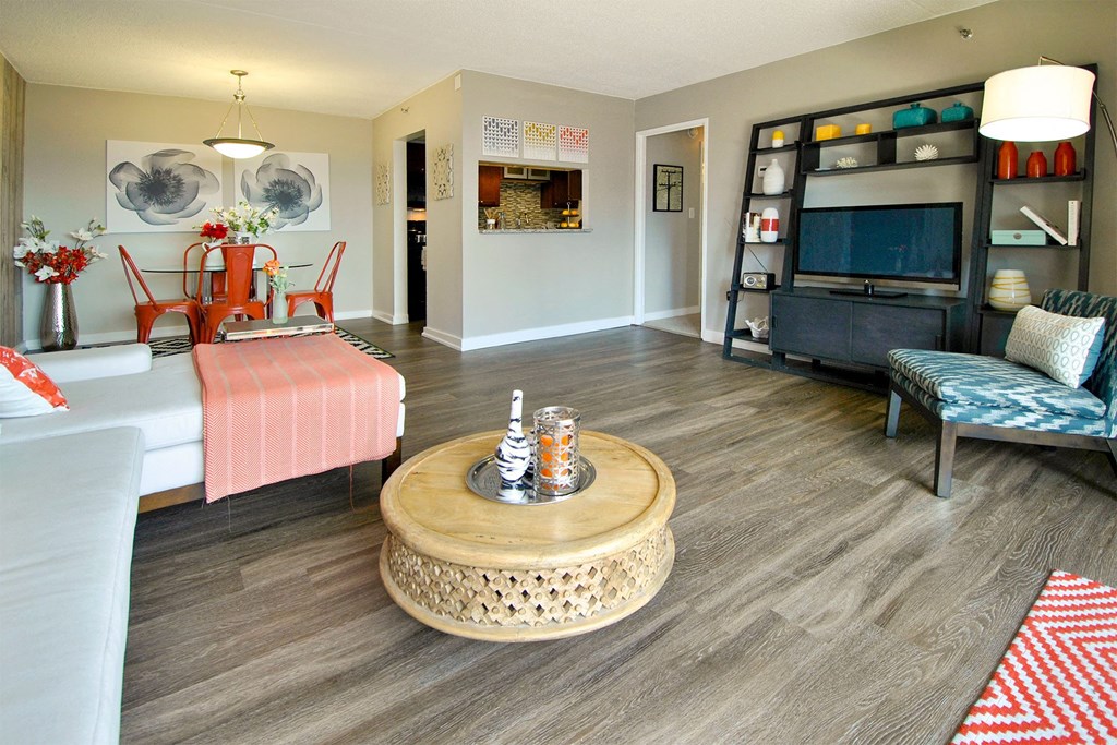 Detroit City Apartments Living Room