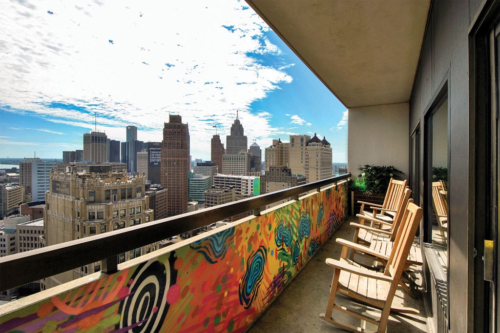 Detroit City Apartments Balcony View