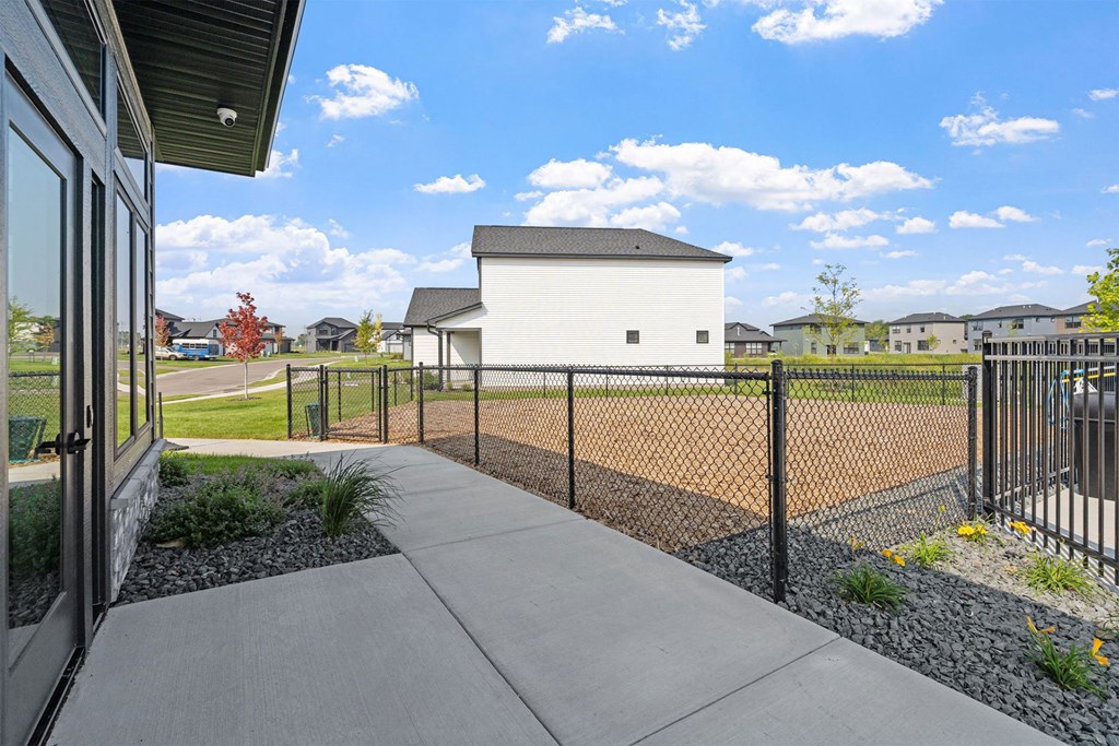 the preserve at ballantyne commons private fenced in yard of a house
