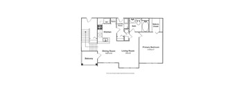 A black and white image of a house floor plan.