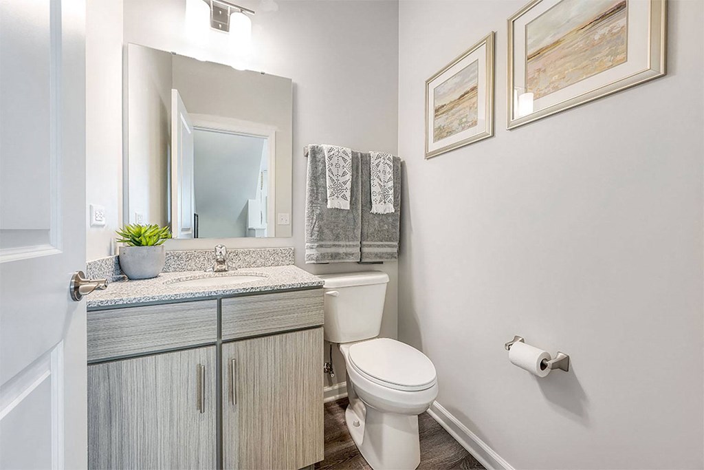 a bathroom with a toilet and a sink