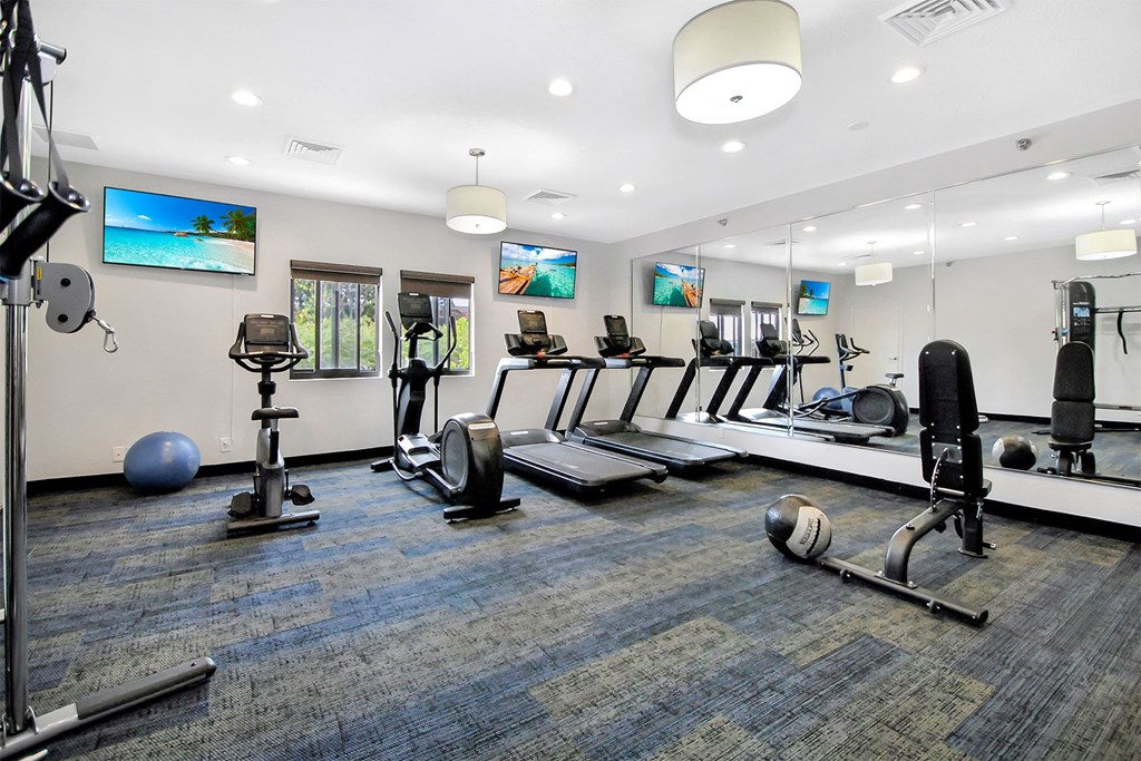 our state of the art gym includes cardio machines and weights