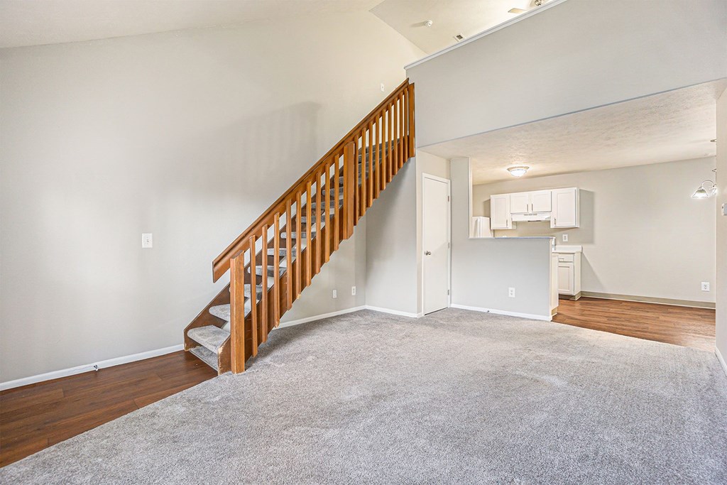 The Vista Apartments and Townhomes Townhome Living and Kitchen Area