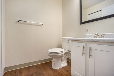 The Vista Apartments and Townhomes Renovated Bathroom