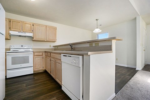 The Vista Apartments and Townhomes Kitchen