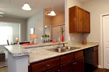 vinings at carolina bays apartments kitchen - Photo Gallery 4