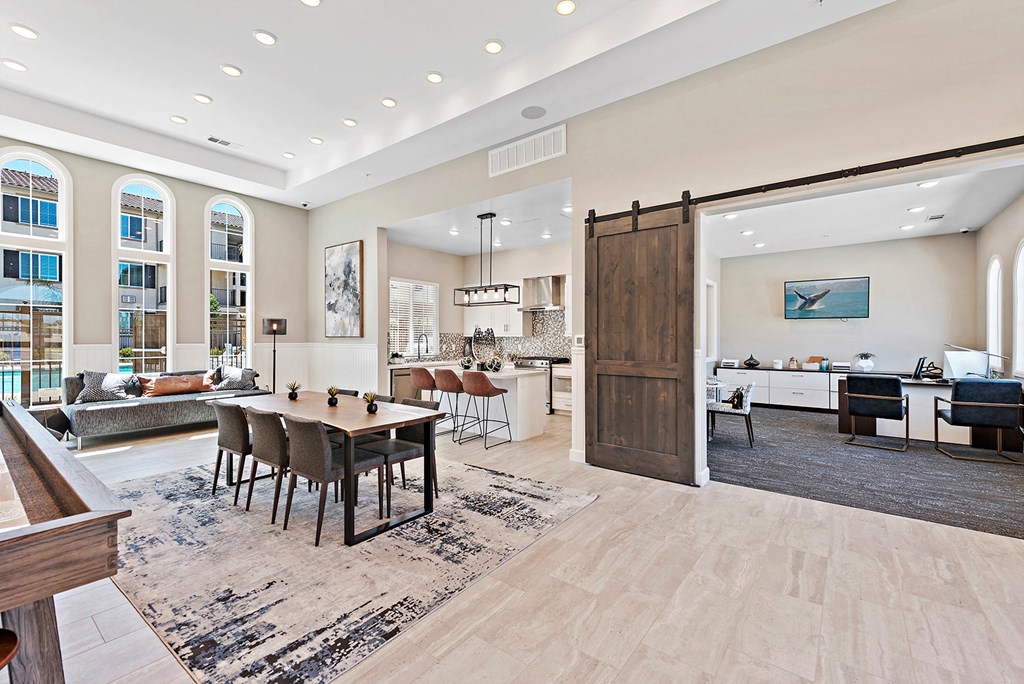 Clubhouse & Business Center at LEVANTE APARTMENT HOMES, California, 92335