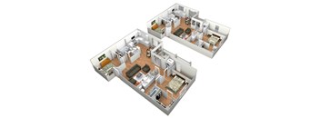 Belmonte Floor Plan at LEVANTE APARTMENT HOMES, Fontana, 92335