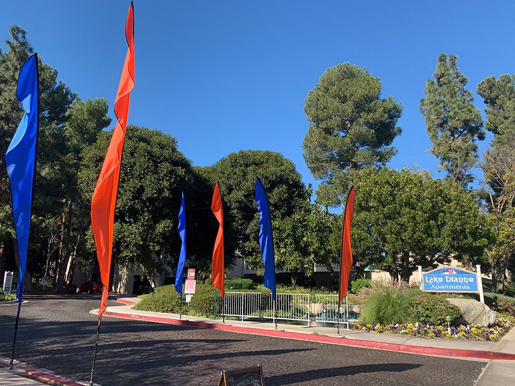 Apartment Entrance from streetat LAKE DIANNE, California, 92705