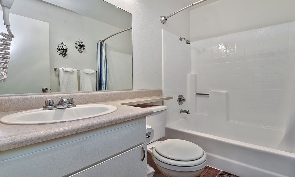 Bathroom With Bathtub at CENTREPOINTE, Colton, California