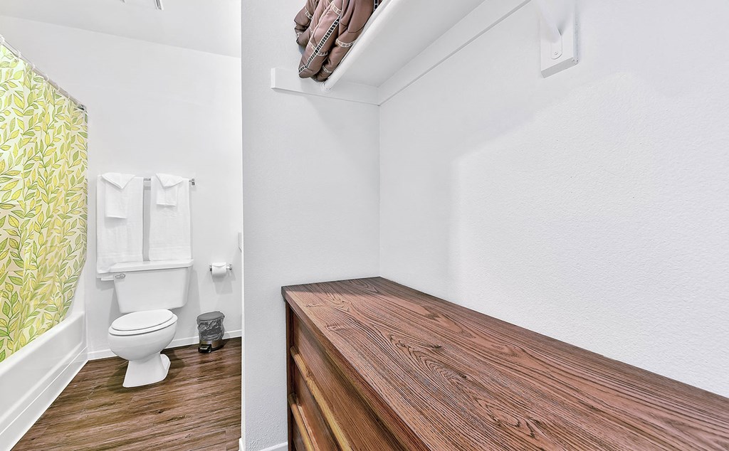 Bathroom With Extra Storage Space at CENTREPOINTE, Colton, CA