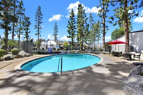 The Streams Apartment Homes Pool Area in Fullerton, 92831